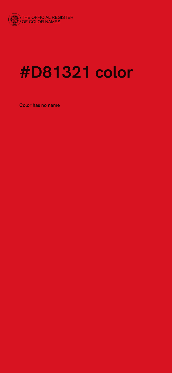 #D81321 color image