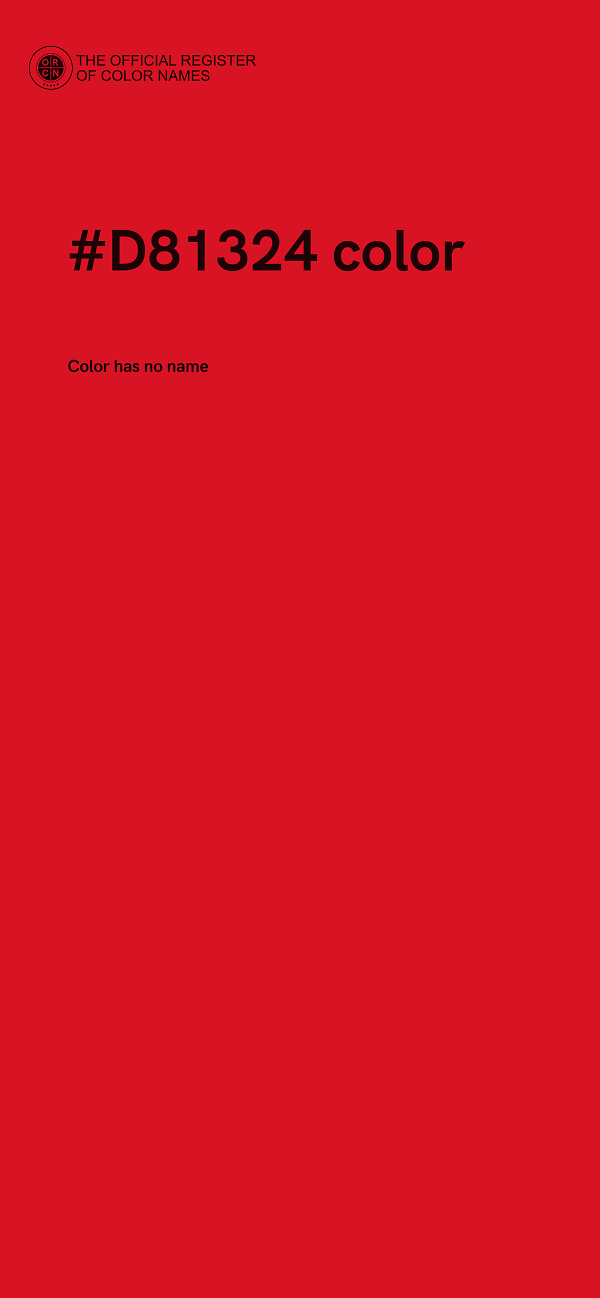 #D81324 color image