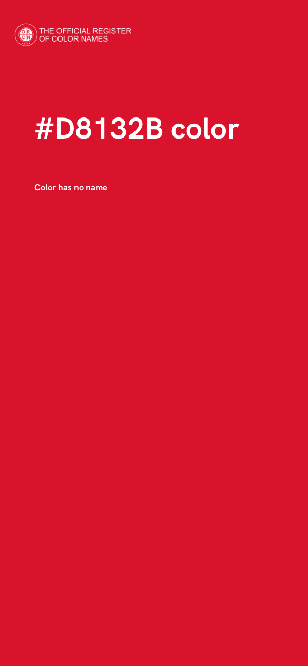 #D8132B color image