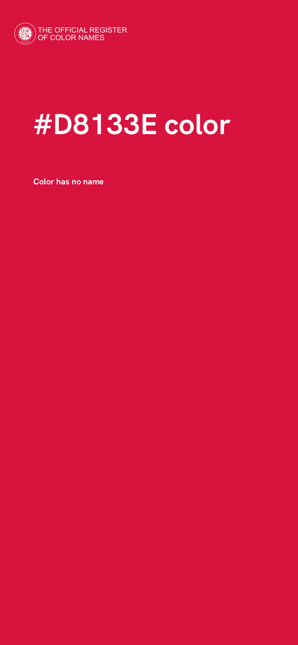 #D8133E color image
