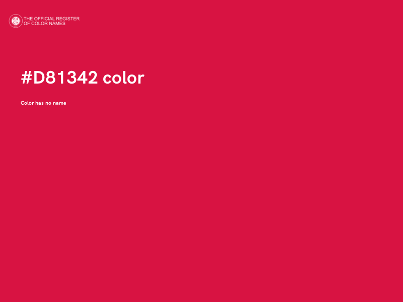 #D81342 color image