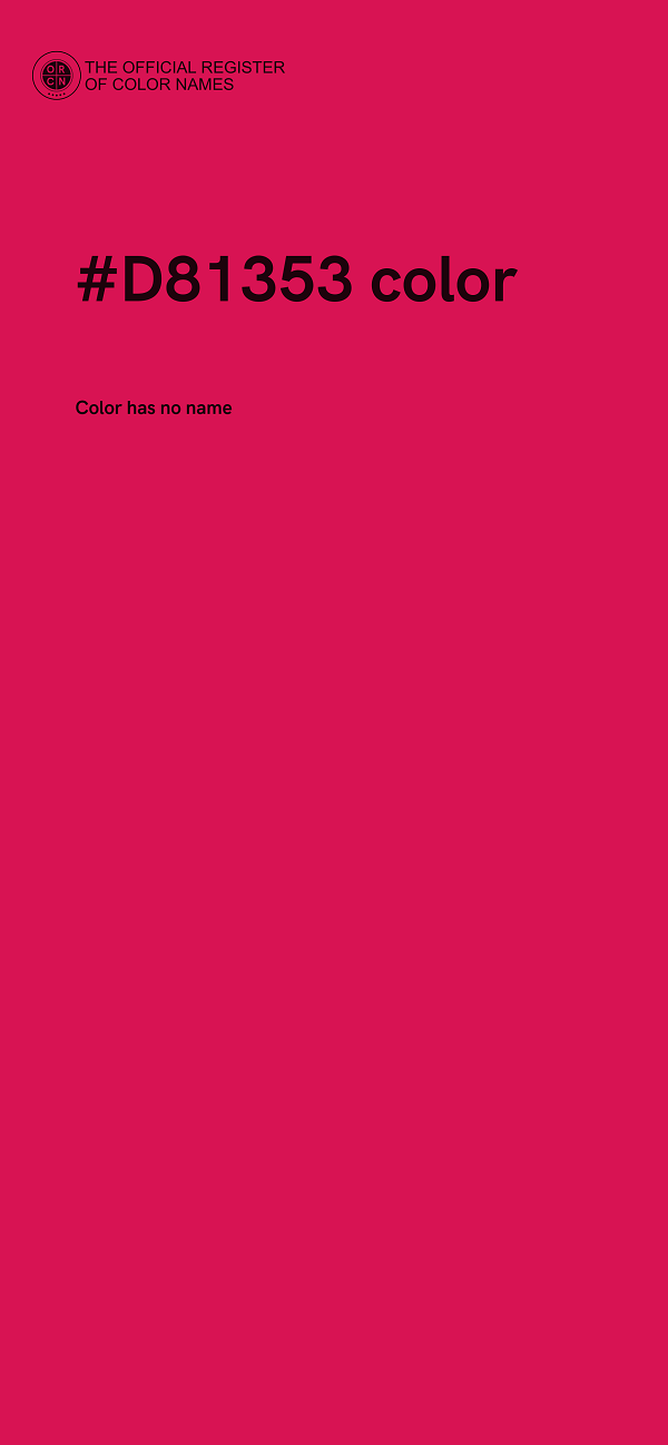 #D81353 color image