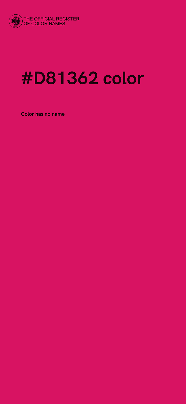 #D81362 color image