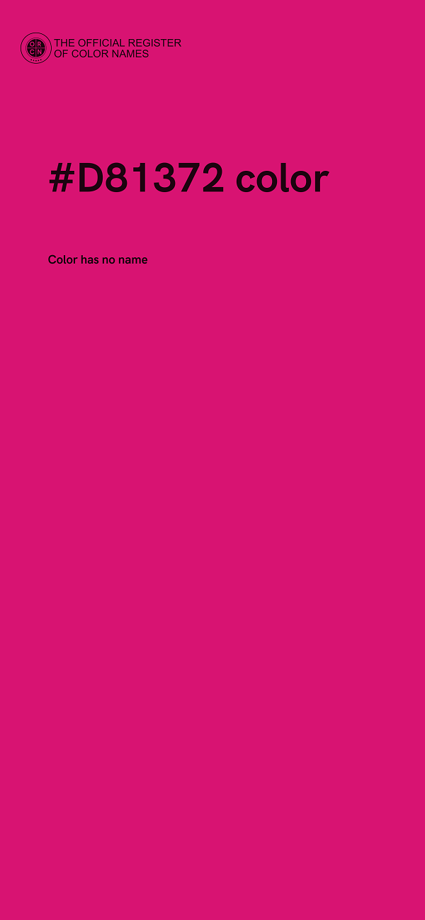 #D81372 color image