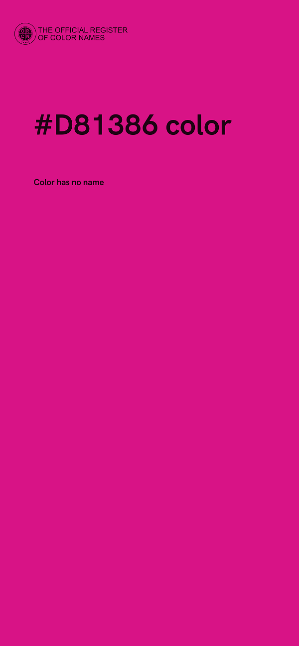 #D81386 color image