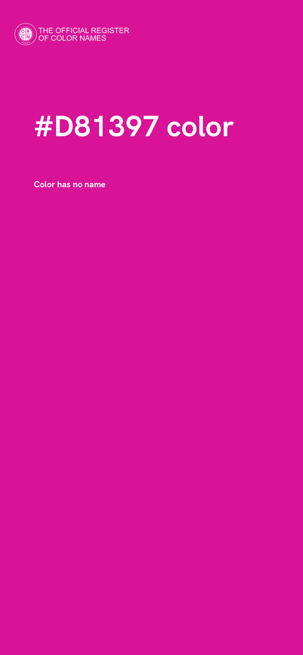 #D81397 color image