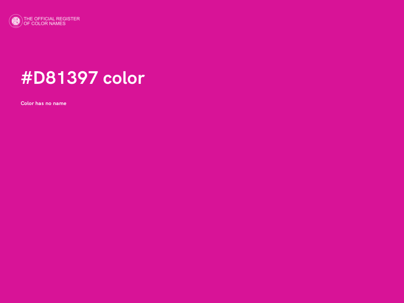#D81397 color image