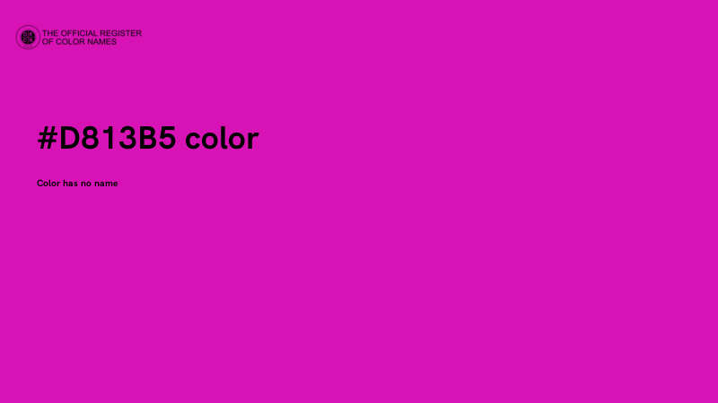 #D813B5 color image