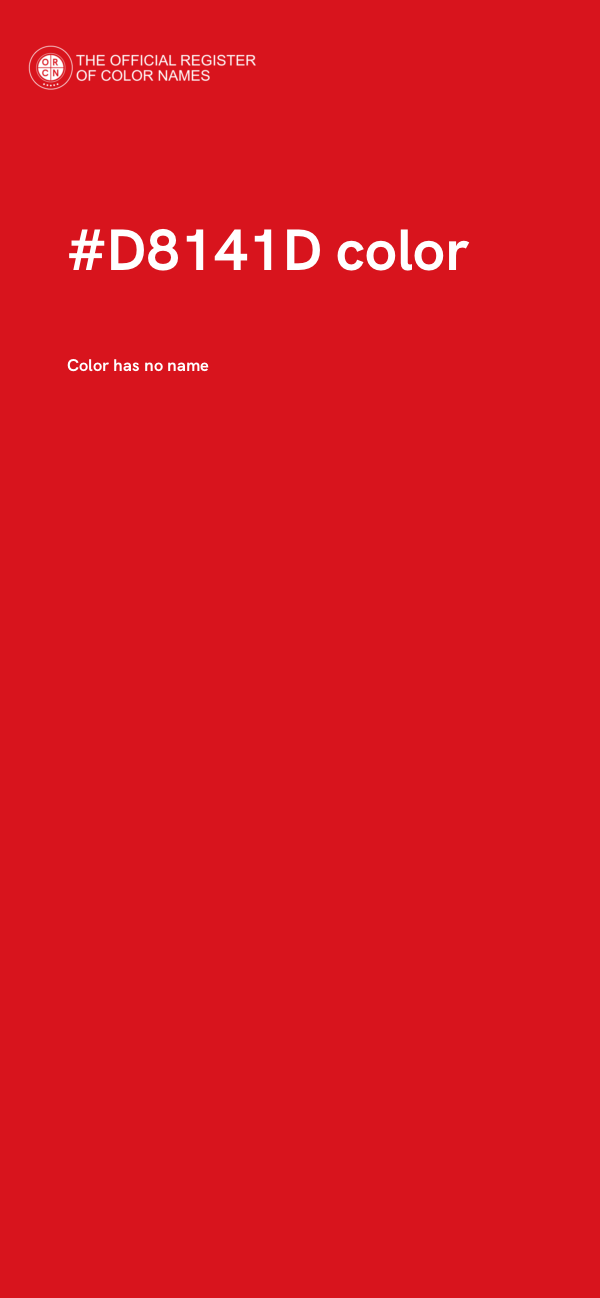 #D8141D color image