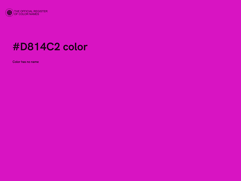 #D814C2 color image