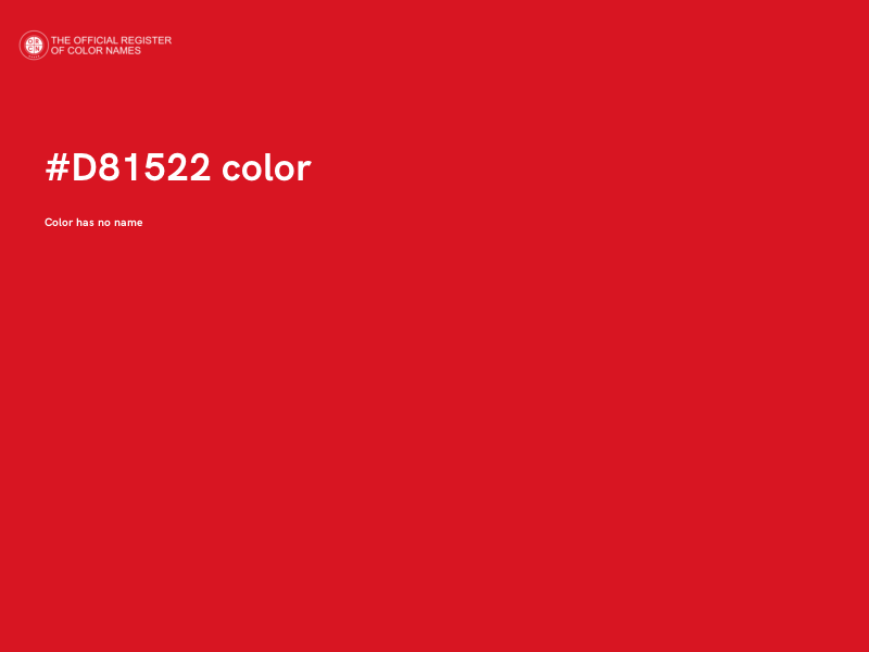 #D81522 color image