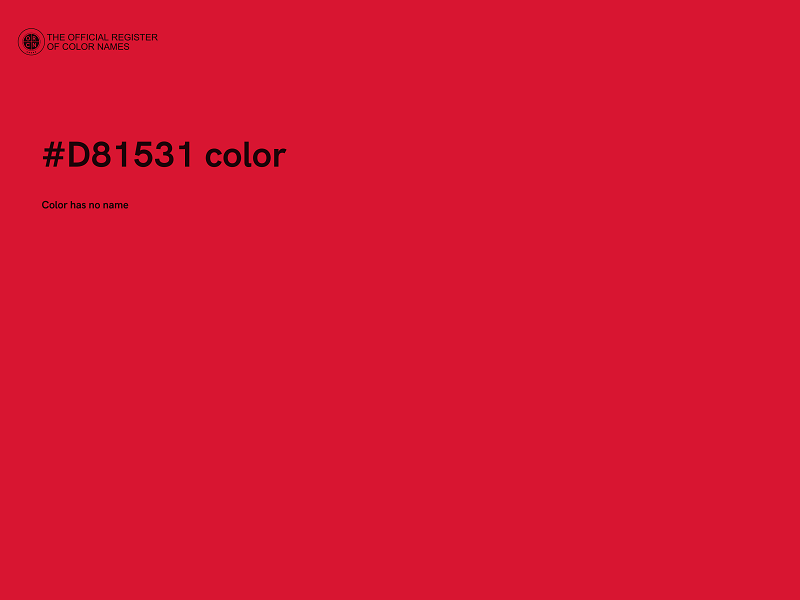 #D81531 color image