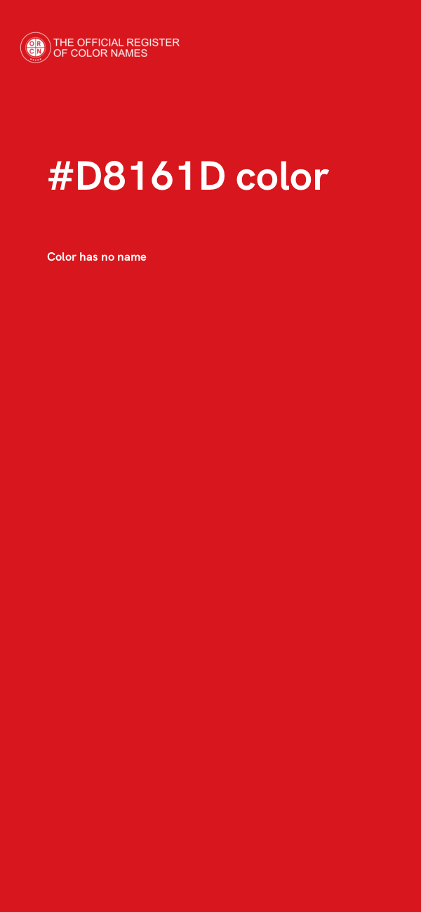 #D8161D color image