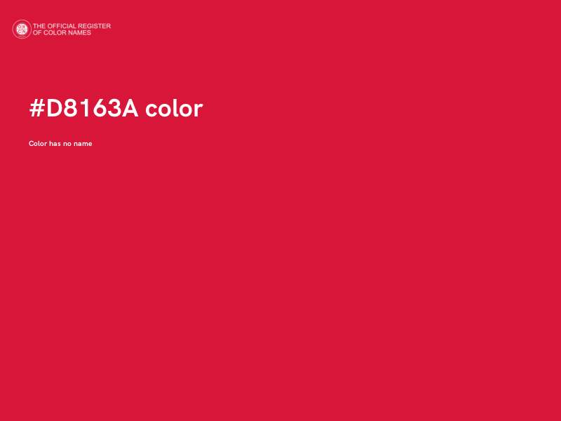 #D8163A color image