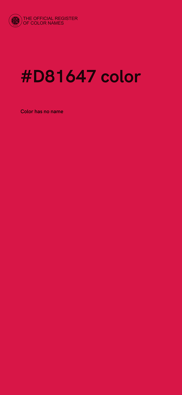 #D81647 color image