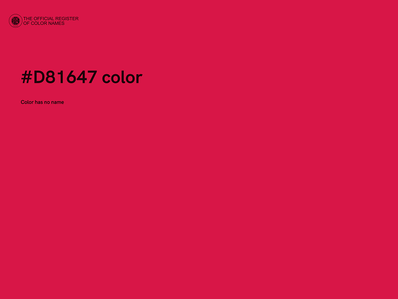 #D81647 color image