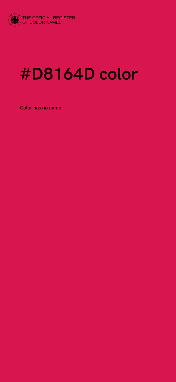 #D8164D color image