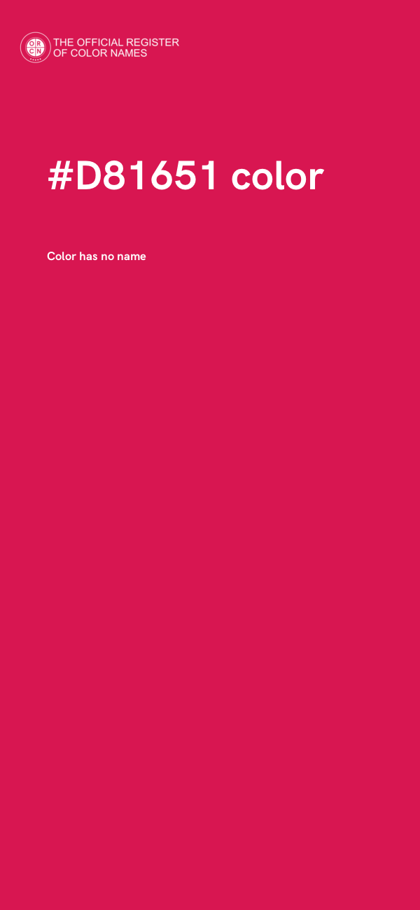 #D81651 color image