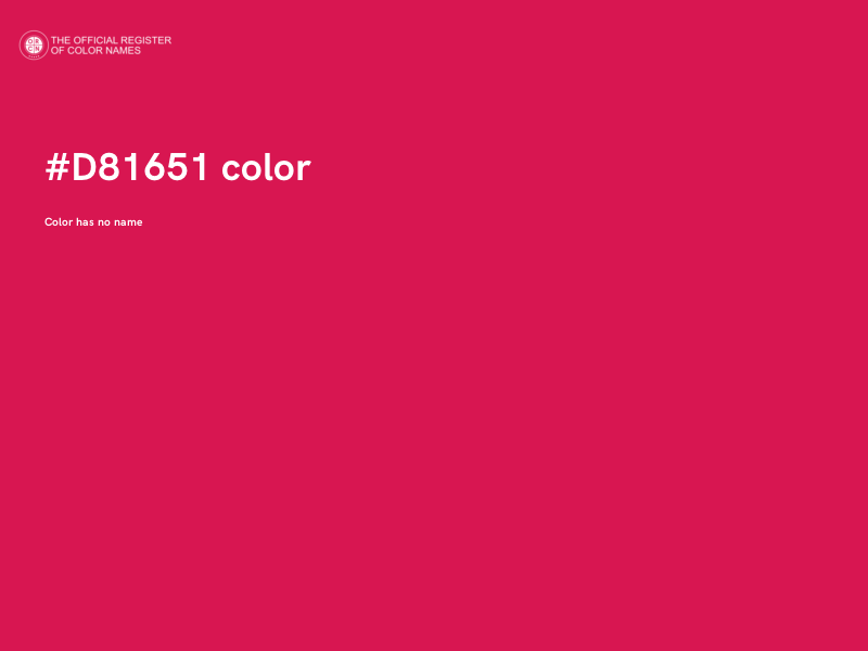 #D81651 color image