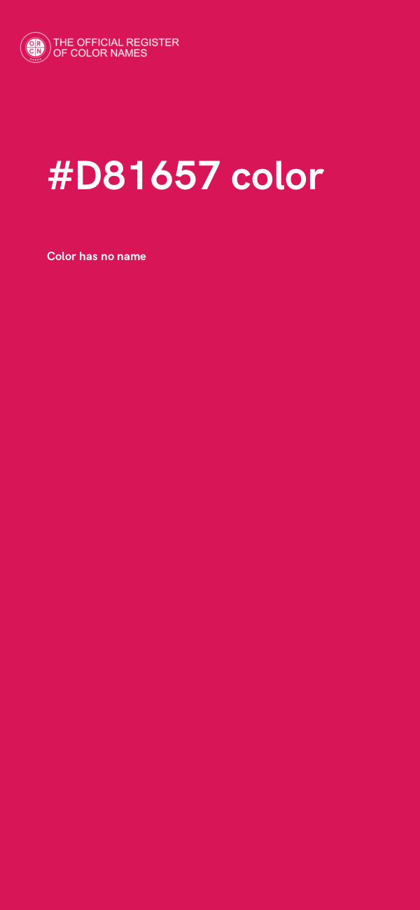 #D81657 color image