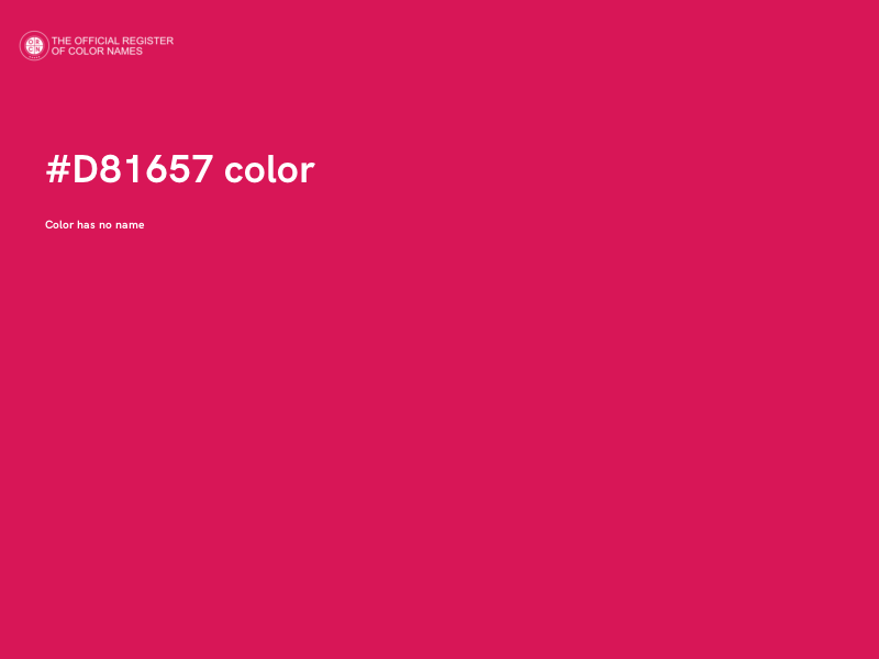 #D81657 color image
