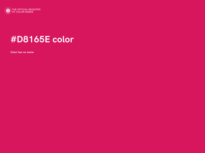 #D8165E color image