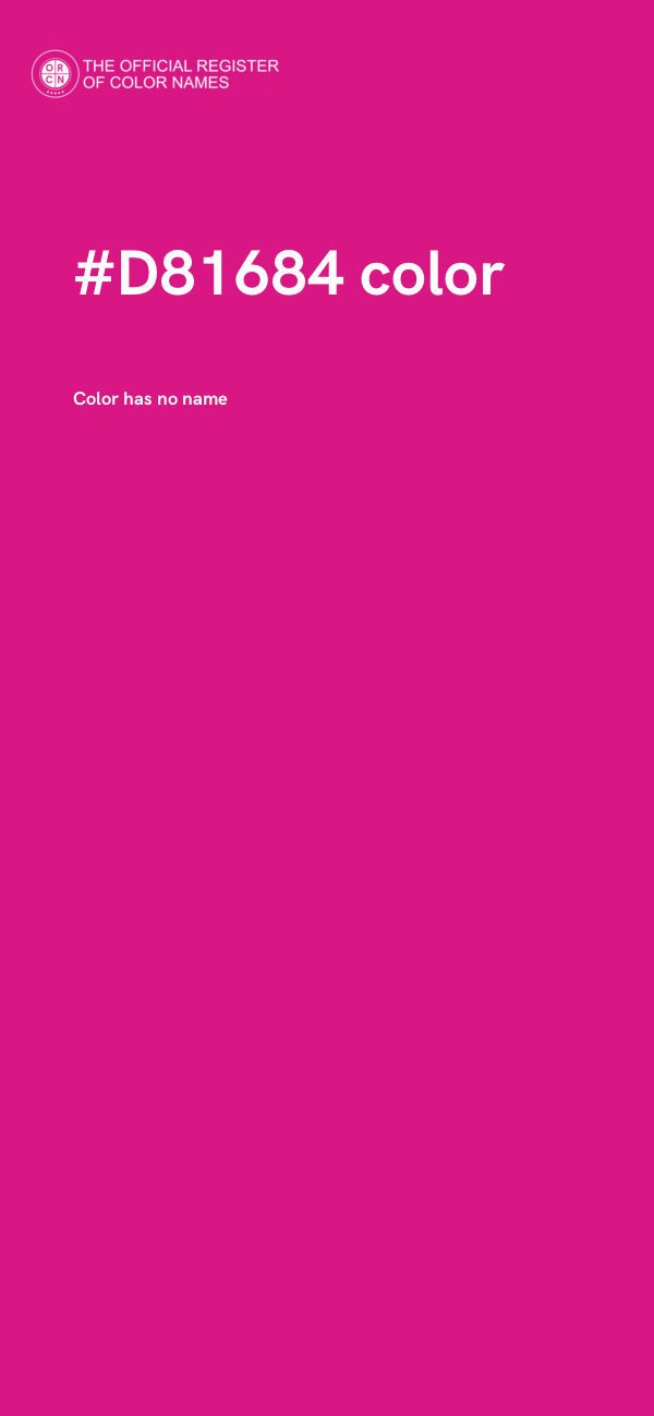#D81684 color image