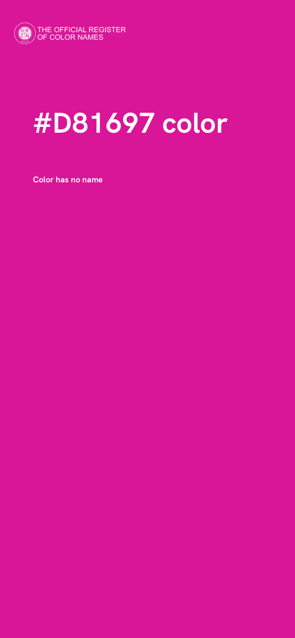 #D81697 color image