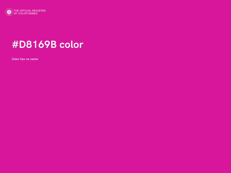 #D8169B color image