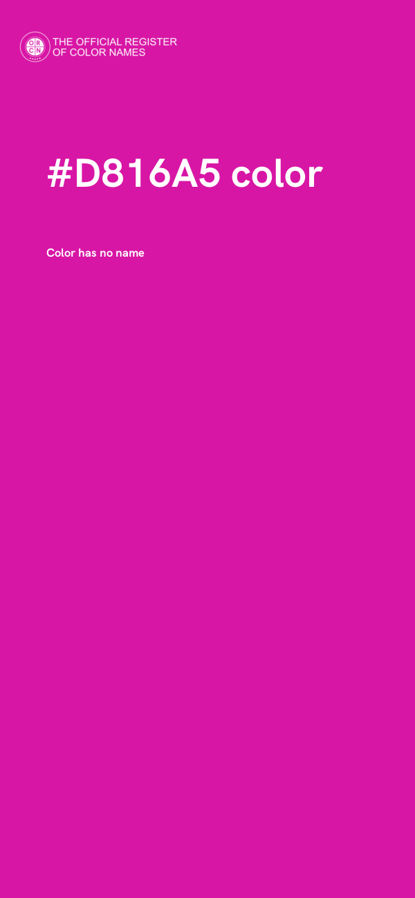 #D816A5 color image