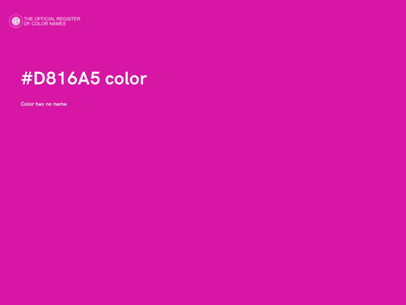 #D816A5 color image