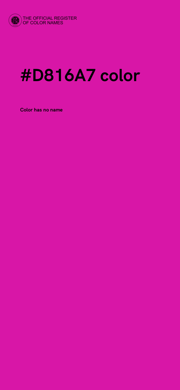 #D816A7 color image