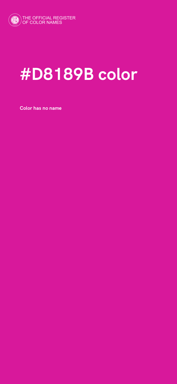 #D8189B color image