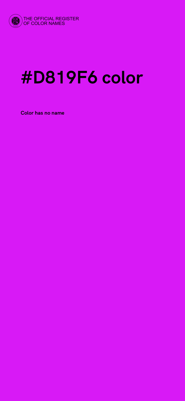 #D819F6 color image