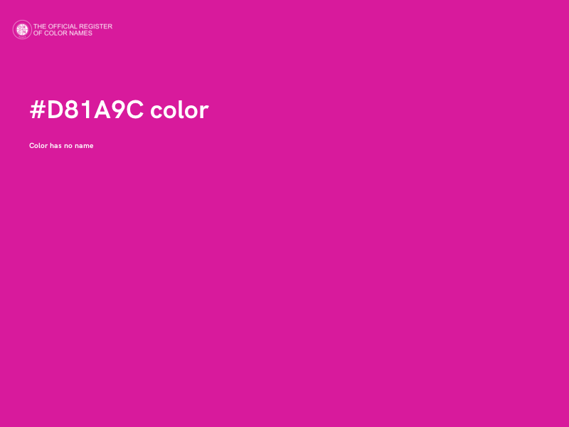 #D81A9C color image