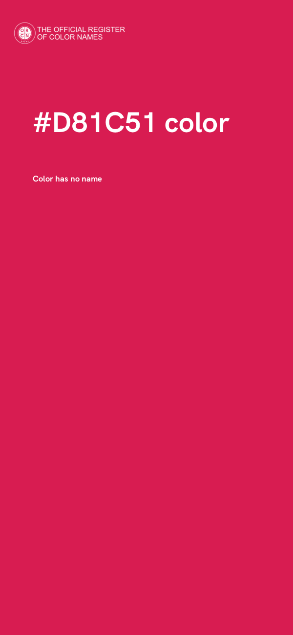 #D81C51 color image