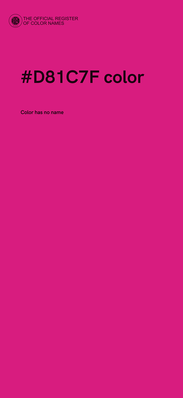 #D81C7F color image