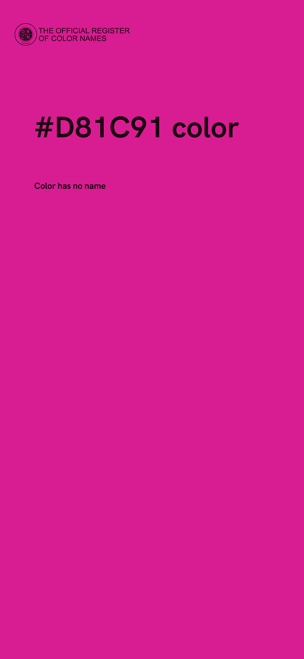 #D81C91 color image