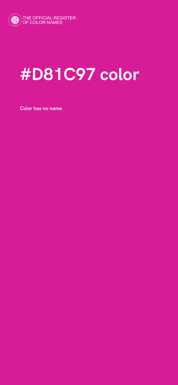 #D81C97 color image