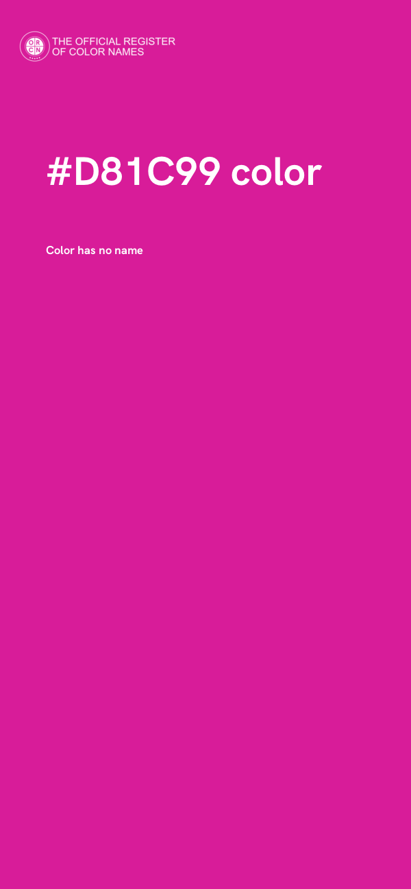 #D81C99 color image