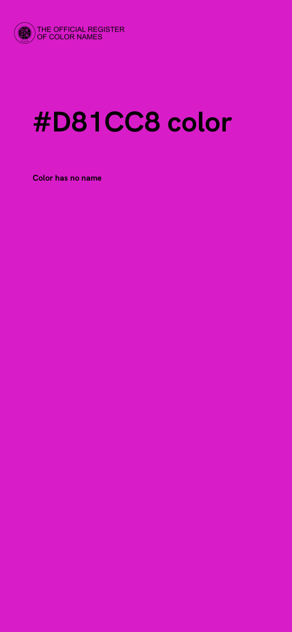 #D81CC8 color image