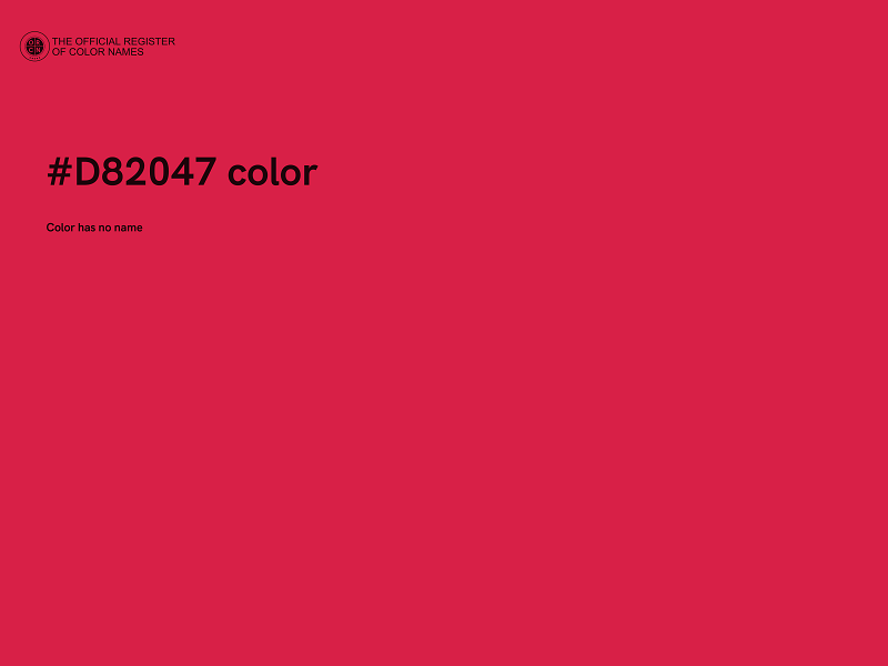 #D82047 color image