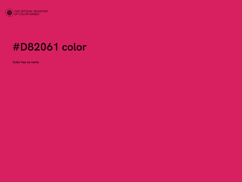 #D82061 color image