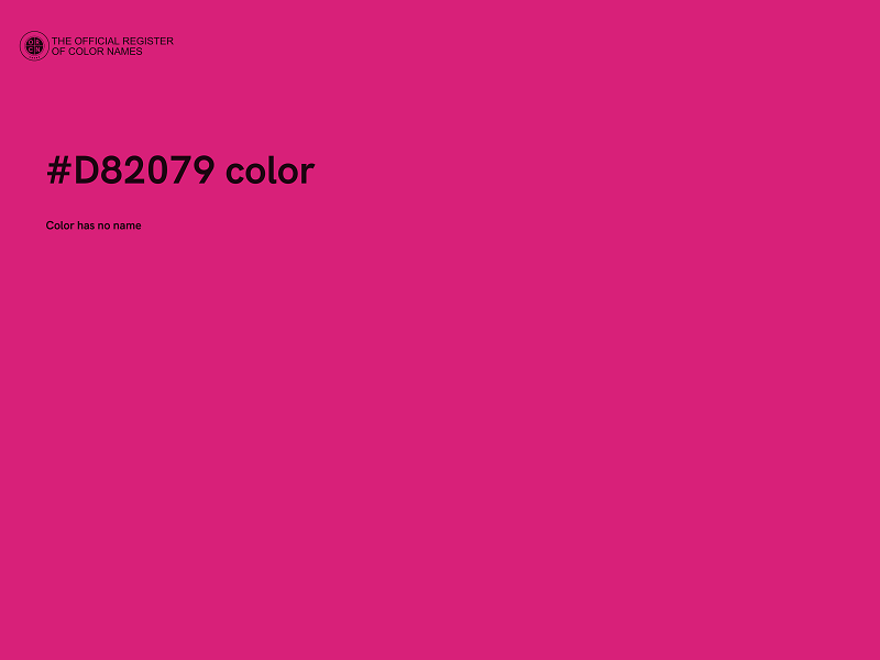 #D82079 color image