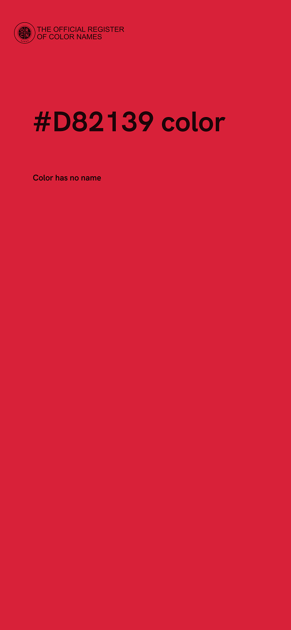 #D82139 color image