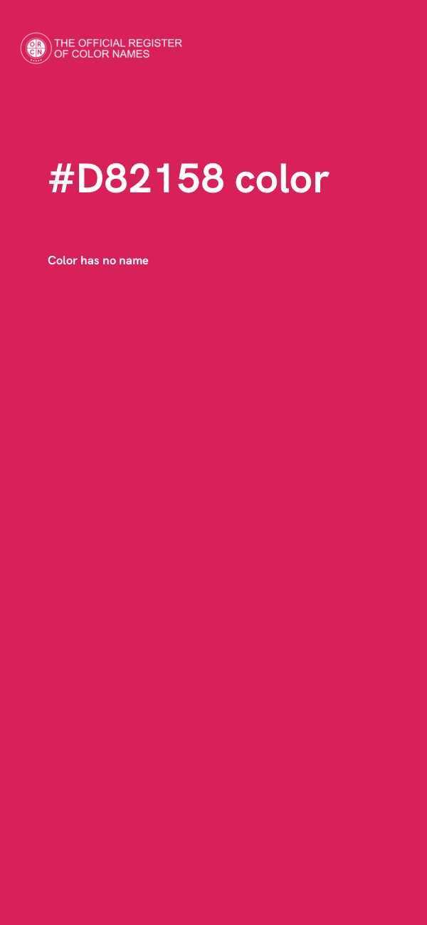 #D82158 color image