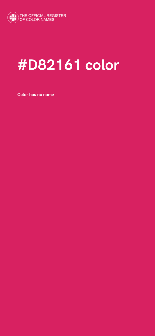 #D82161 color image