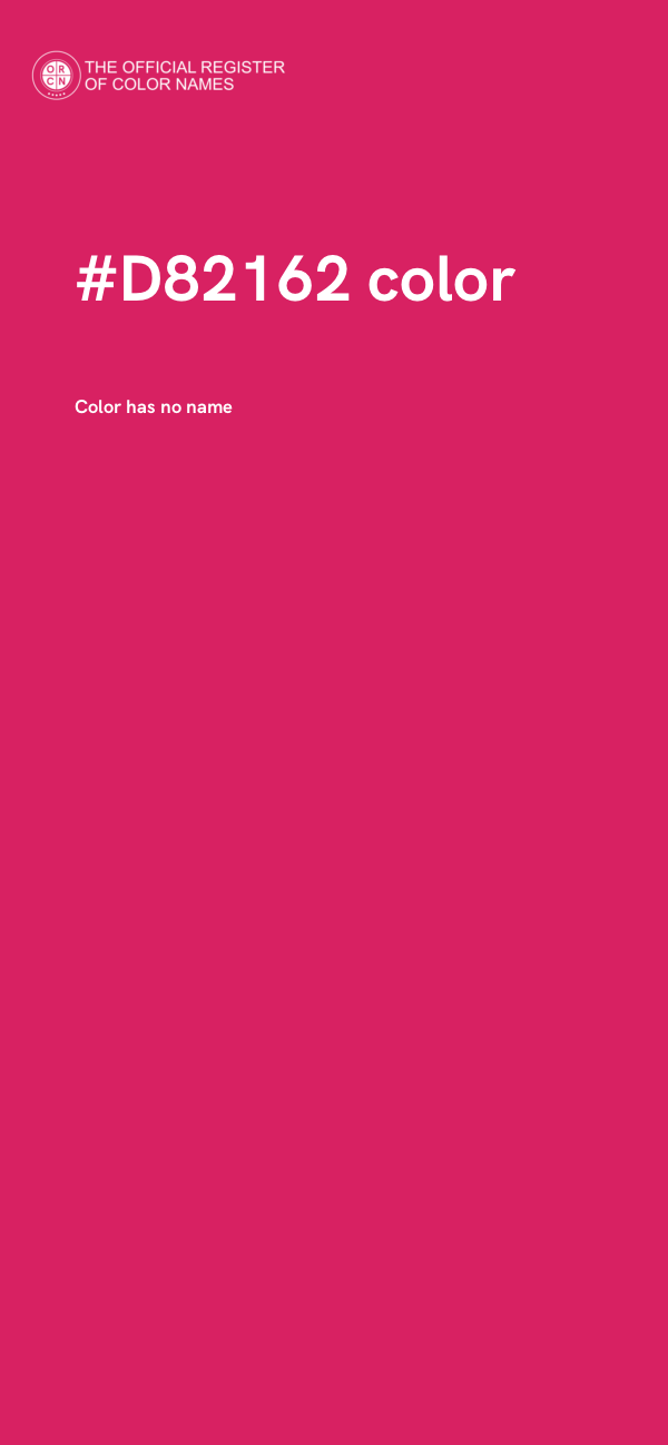 #D82162 color image