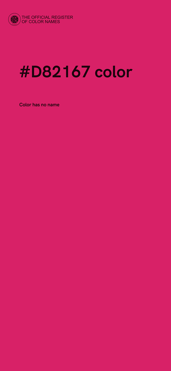 #D82167 color image