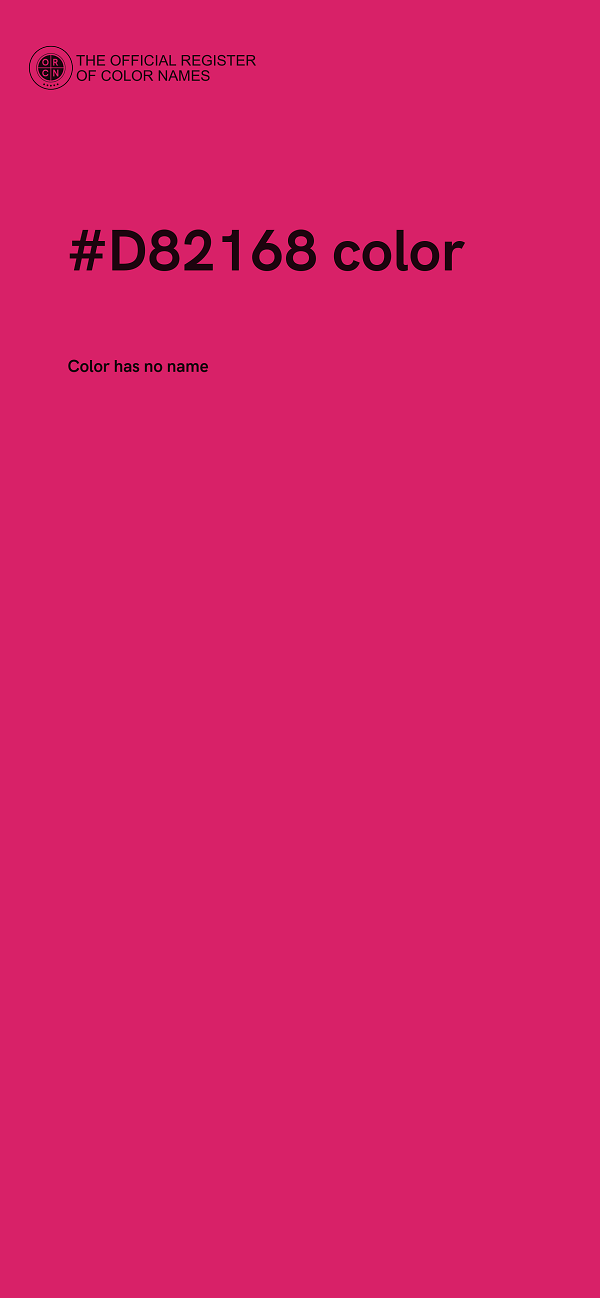 #D82168 color image